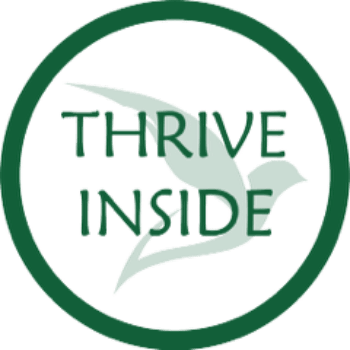 Thrive Inside logo in green. It has a bird in a circle.